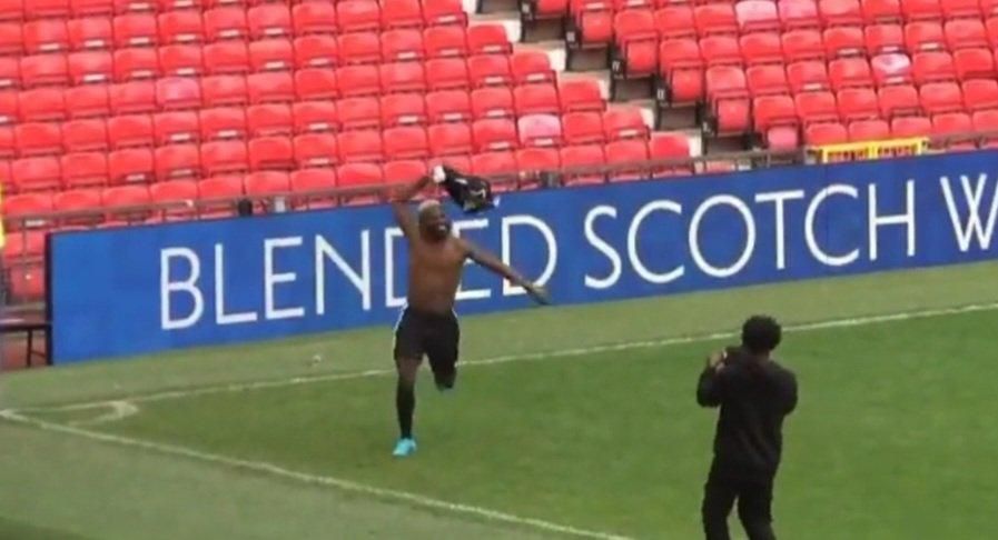 Falz scores wonder goal at Old Trafford