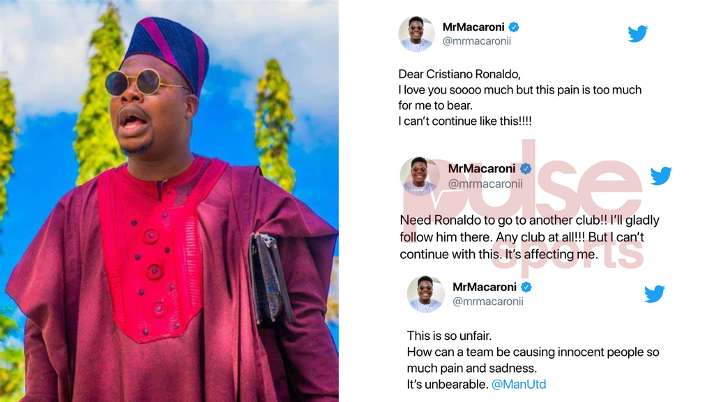 Mr Macaronii's reaction to Manchester United's 4-0 loss against Brentford