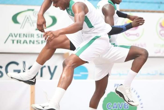 The U21 boys in celebratory mood in Tunisia.