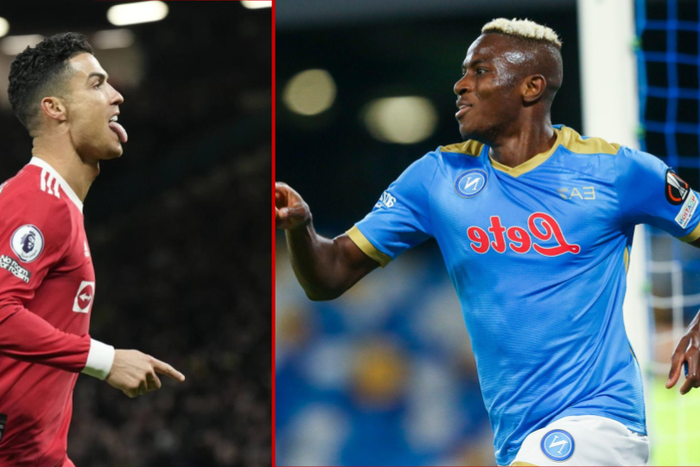 Cristiano Ronaldo and Victor Osimhen