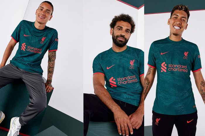 Salah, Nunez and Firmino model Liverpool's 3rd jersey [Photos]