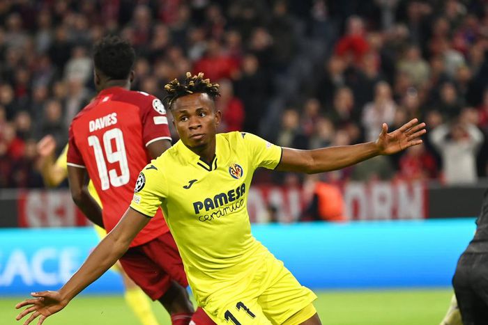 Samuel Chukwueze makes Nigerians proud with late goal for Villarreal against Bayern Munich