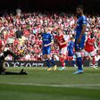 Martin Odegaard rounded off the scoring for Arsenal against Everton