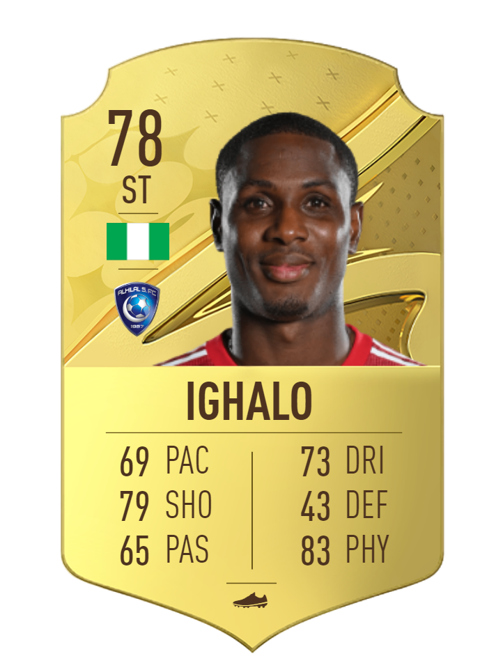 Odion Ighalo FIFA 23 OVR