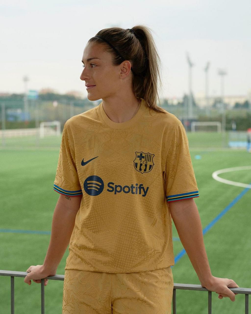 Asisat Oshoala models new Barcelona away jersey for 2022/23 season