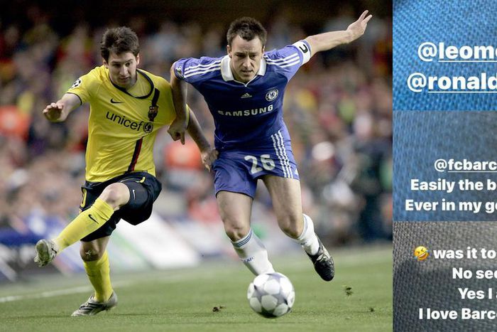 Reactions as Chelsea icon John Terry confesses love for Barcelona
