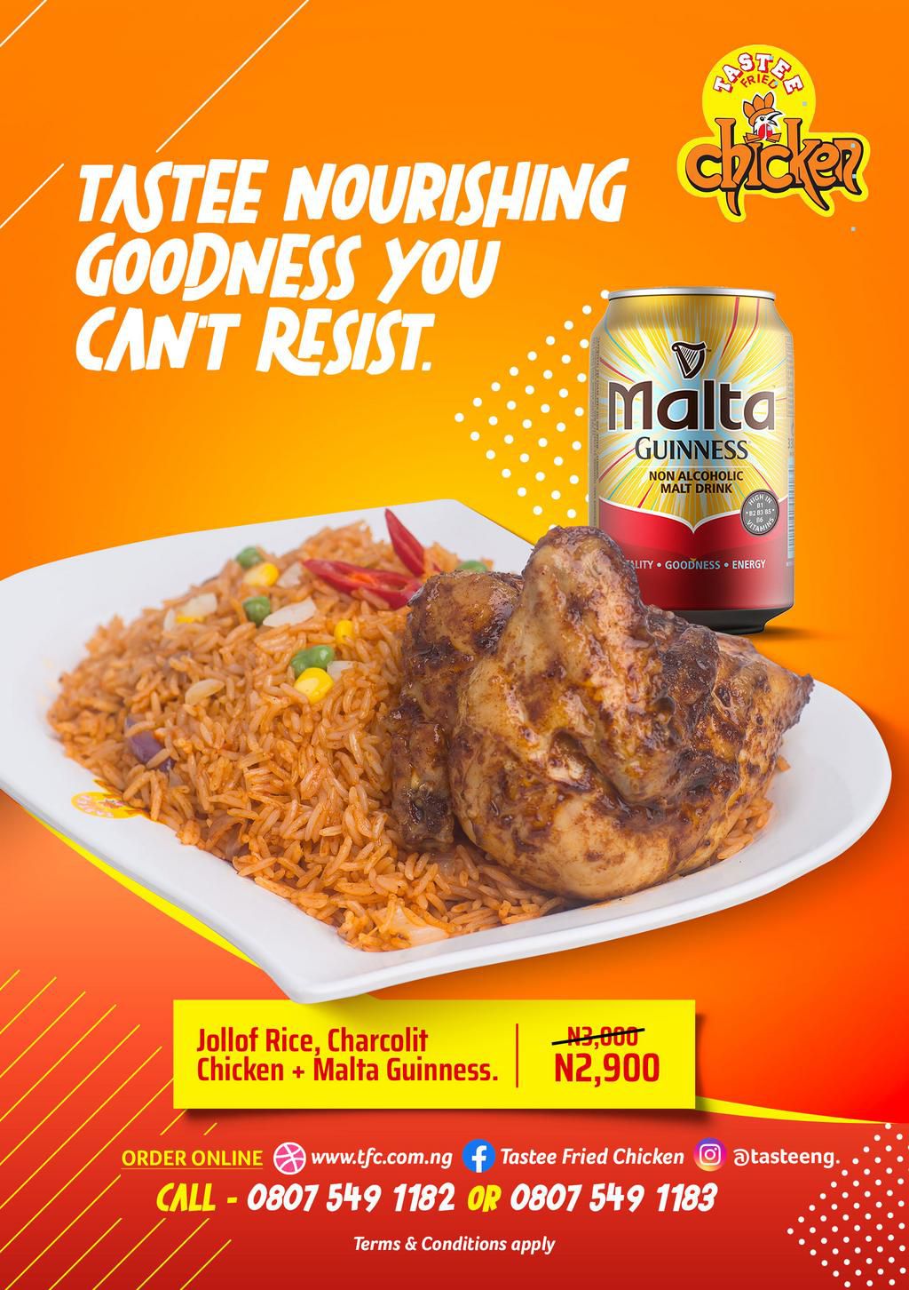 Malta Guinness partners Tastee Fried Chicken & Food City to provide exciting meal combos