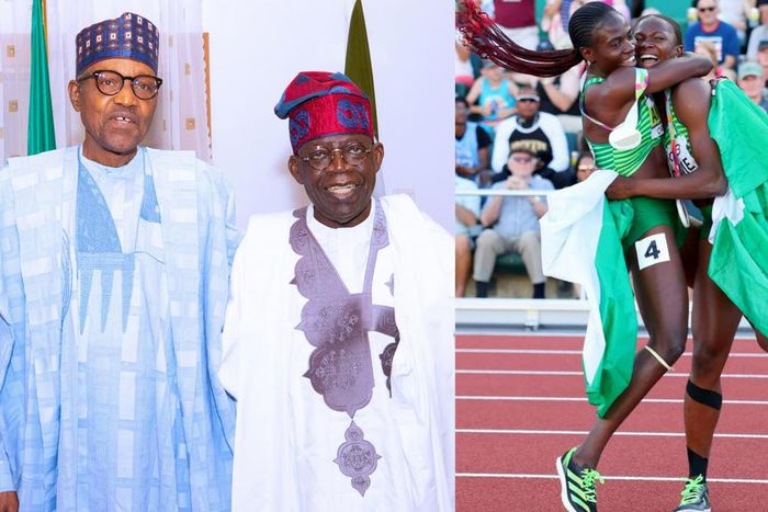 President Buhari, Tinubu celebrate Tobi Amusan and Ese Brume