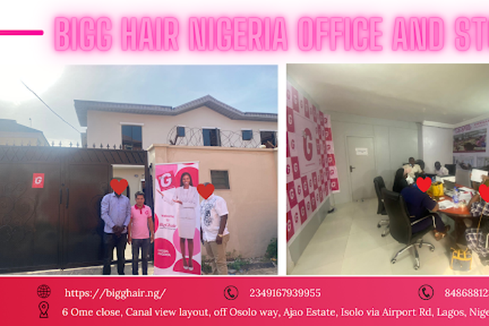 BIGGHAIR - The very first Vietnamese hair extensions office and store in Lagos, Nigeria