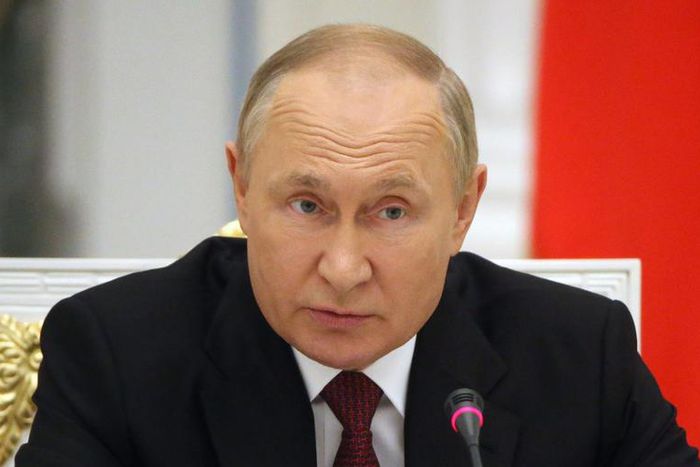 Russian President Vladimir Putin speaks during a meeting on the military-industrial complex, the same day he addressed the nation, at the Kremlin, September 20, 2022, in Moscow, Russia.