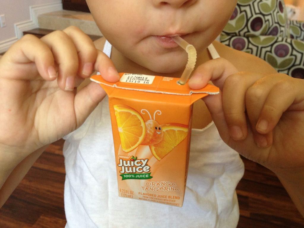 Juice box flaps