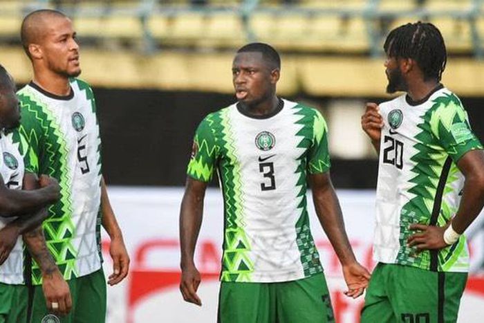 Moses Simon, William Troost-Ekong, Jamilu Collins and Chidozie Awaziem (Super Eagles/Instagram)