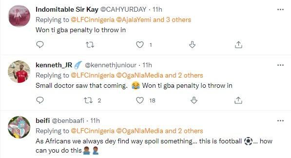 Fans react on Twitter to viral match-fixing footage in Nigerian football
