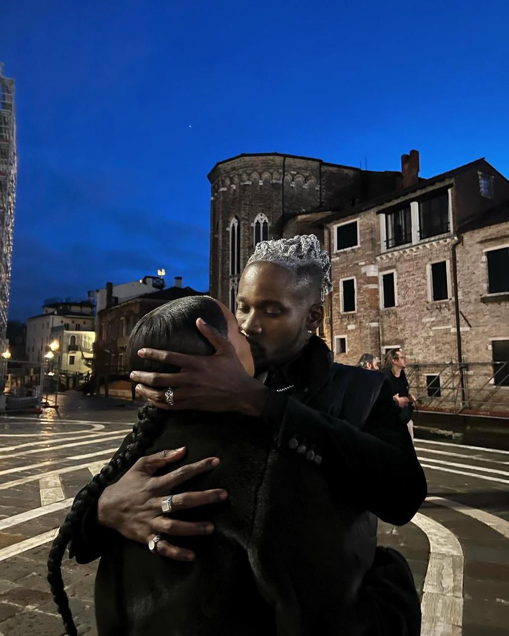 The couple are all smiles after their engagement [Instagram/Temi Otedola]