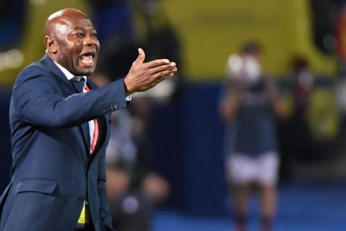 Tanzania coach and former Nigeria star Emmanuel Amunike reacts during a 2-0 defeat by Senegal in the Africa Cup of Nations