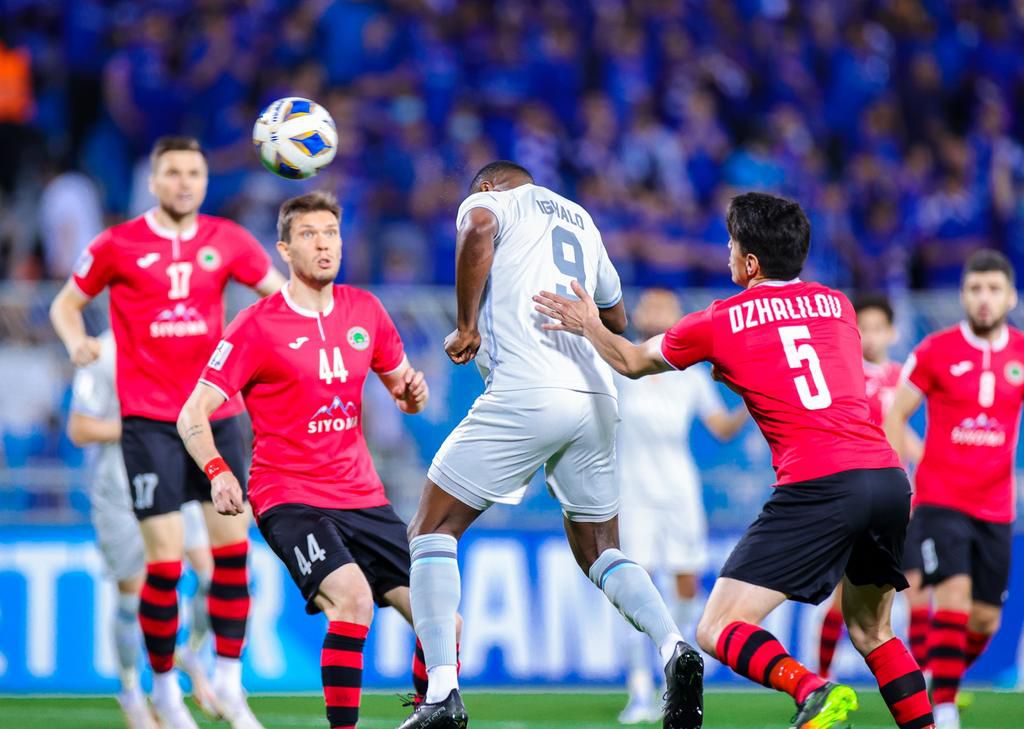 Ighalo scores the opening goal of the game.