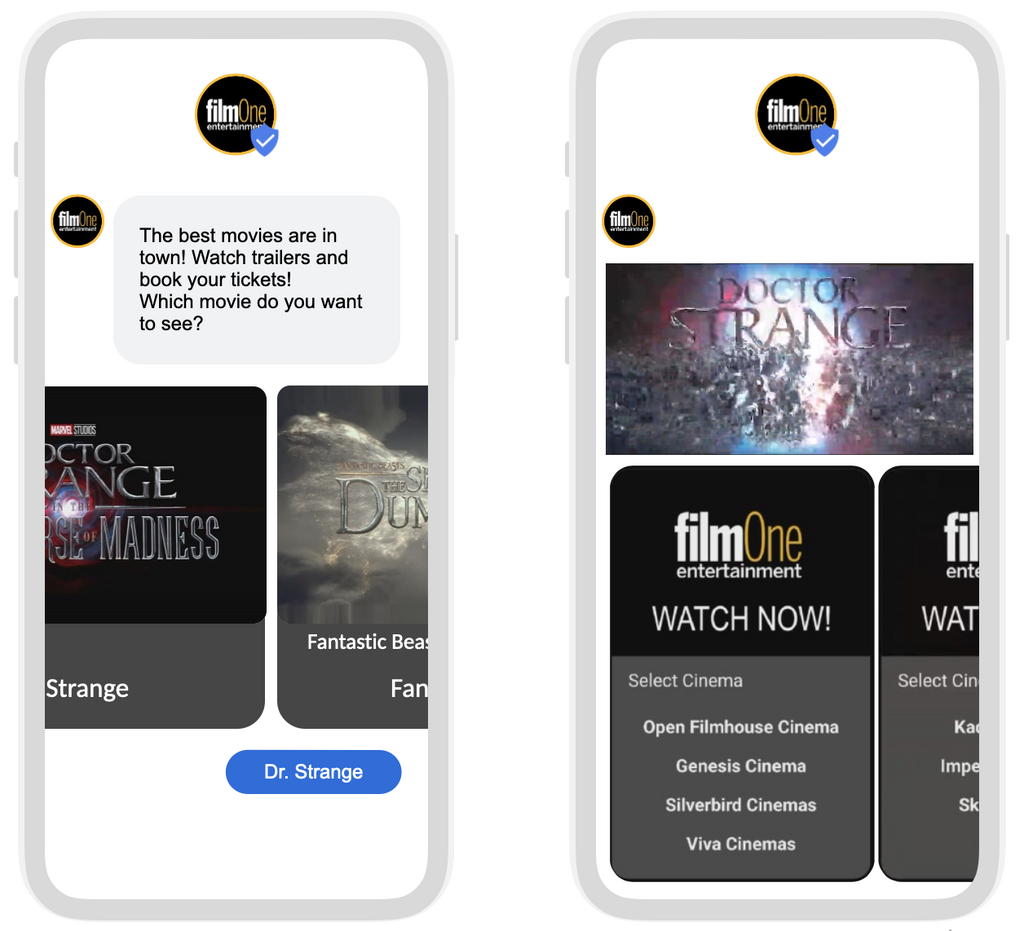 FilmOne RCS campaign