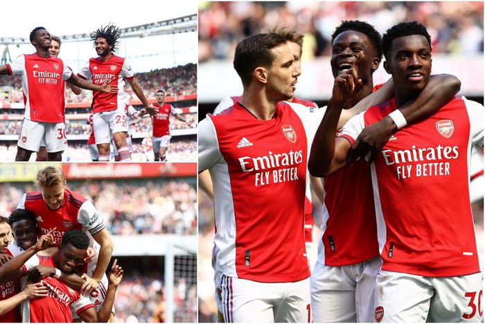 Arsenal fans blame Cedric as Nketiah scores 2 goals in 2-1 win against Leeds United