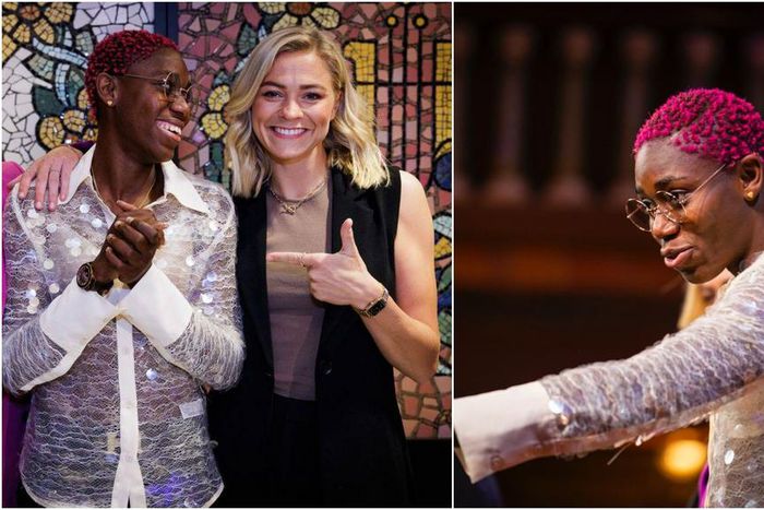 Asisat Oshoala was all smile at the documentary premiere