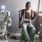 Auwa Barde, the young inventor who built a robot that works with exoskeleton remote control in Kano. [NAN]