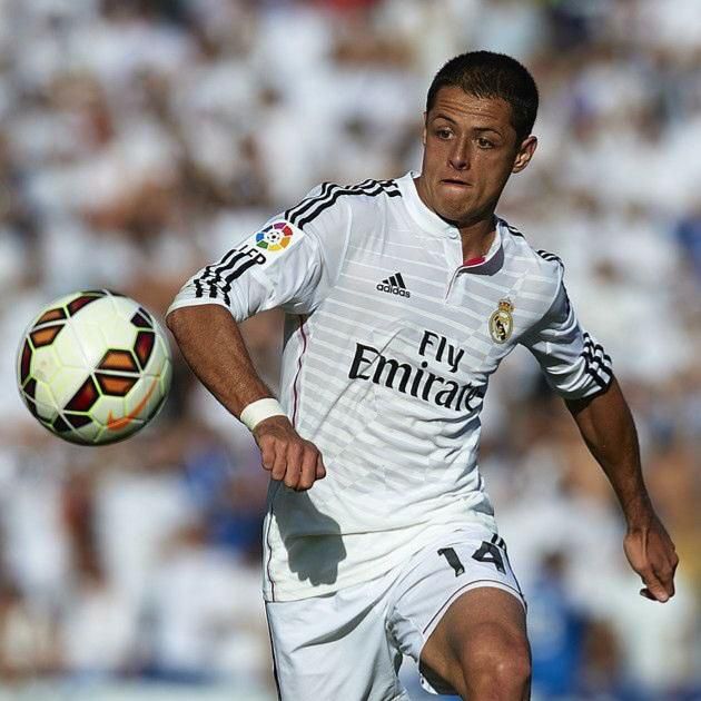 Chicharito during his time at Real Madrid.