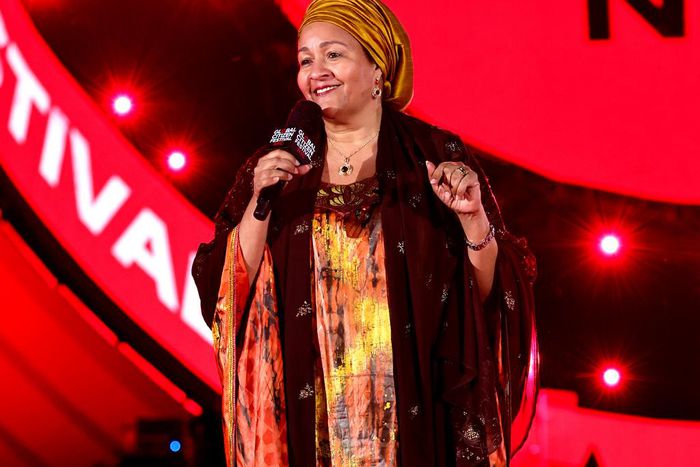 Amina Mohammed of the United Nations on stage at GC Festival New York