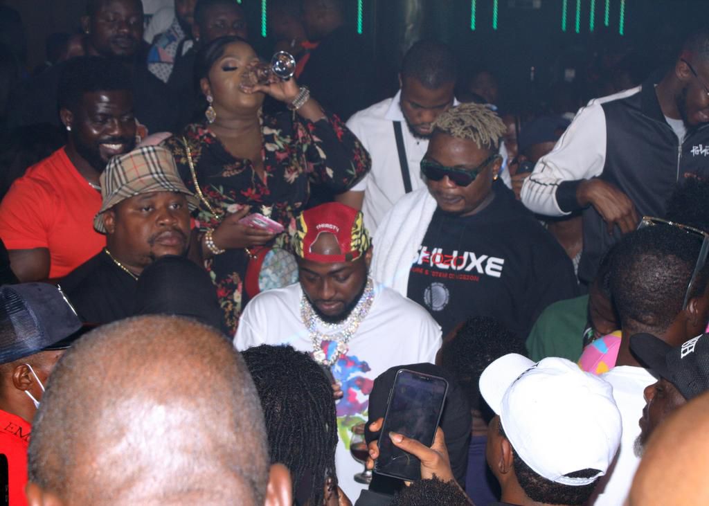 Davido & other stars thrill customers at Lush Club