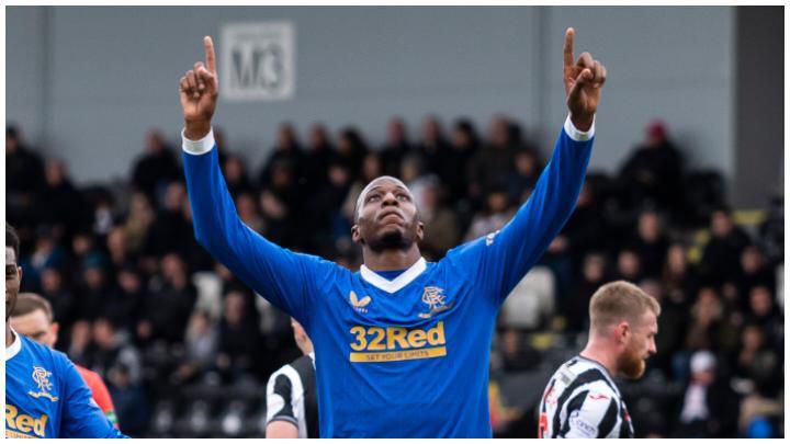 Aribo scored his 8th goal of the season in the SPL for Rangers.