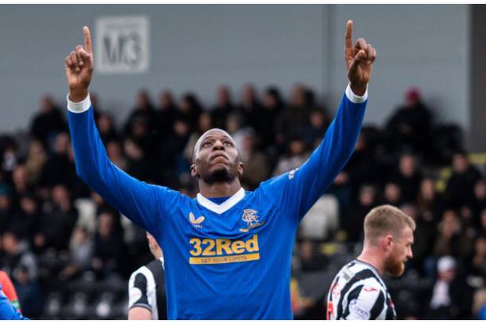 Aribo scored his 8th goal of the season in the SPL for Rangers.