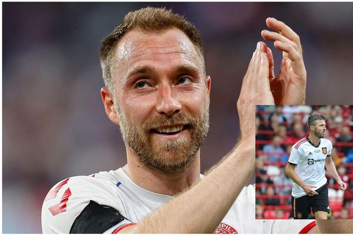 Eriksen and Carrick (inset).