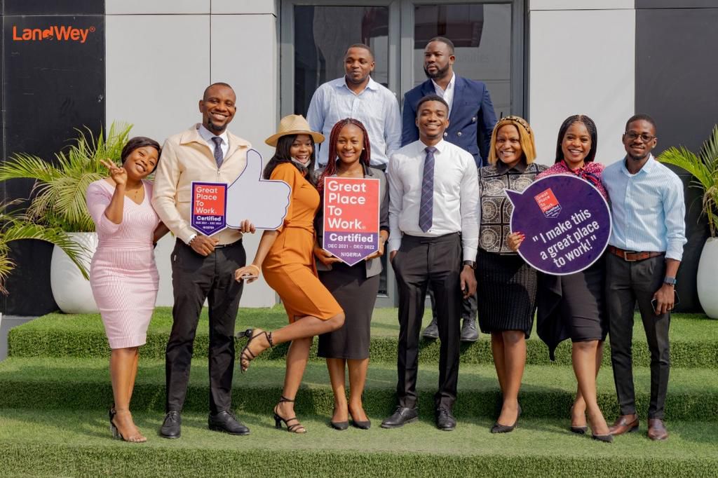 LandWey joins Deloitte, Sterling bank, others as great place to work® certified