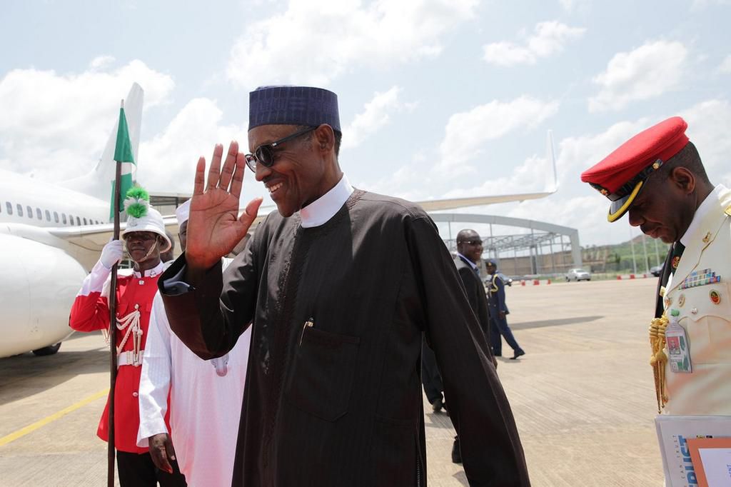 President Muhammadu Buhari leaves Nigeria for Germany on October 13, 2016 