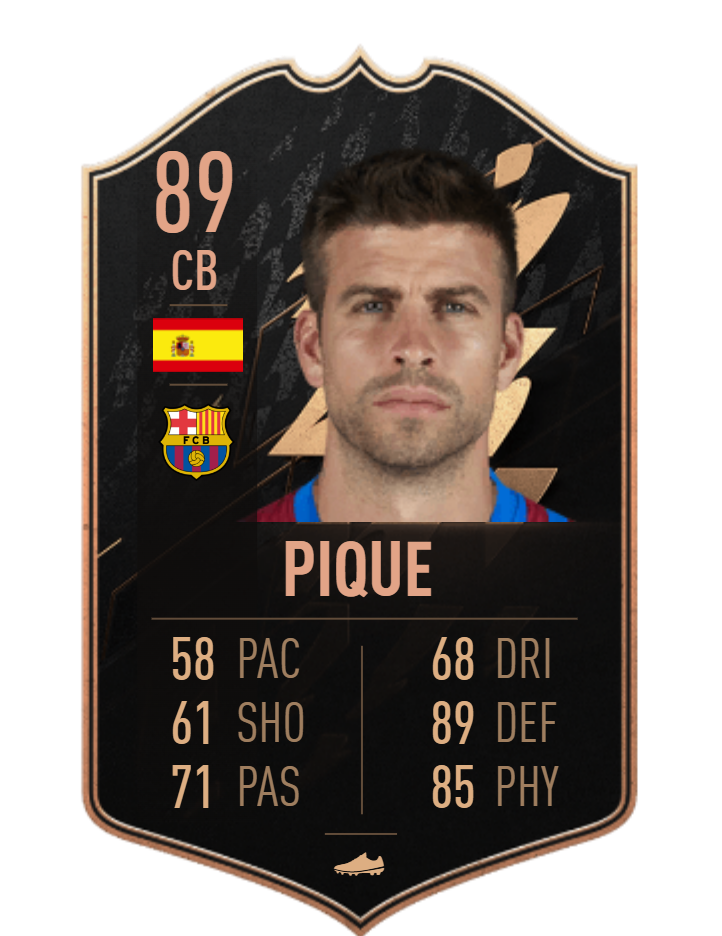 Gerard Piqué FIFA TOTW Card