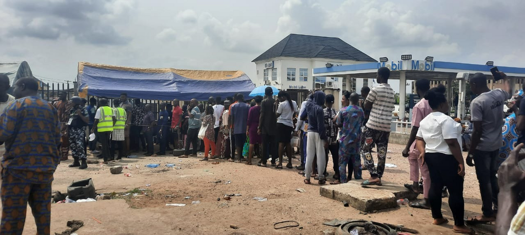 Accredited voters waiting to cast their ballots. [TheCable]