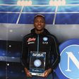 Napoli striker Victor Osimhen has been voted as the fans' player of the month of April