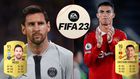 Lionel Messi and Cristiano Ronaldo received their lowest ever rating on FIFA 23