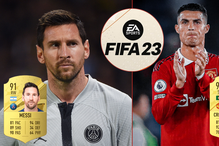 Lionel Messi and Cristiano Ronaldo received their lowest ever rating on FIFA 23