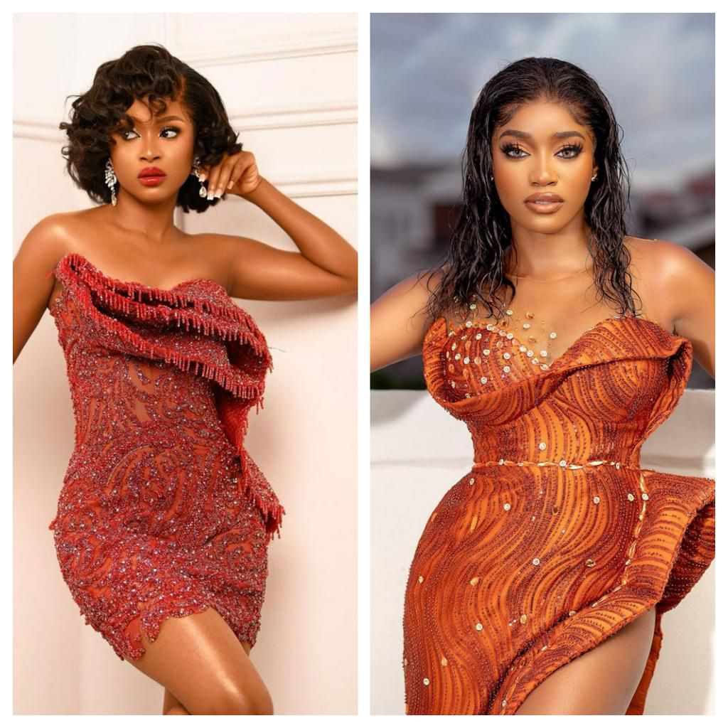 Both on statement gowns [Instagram]