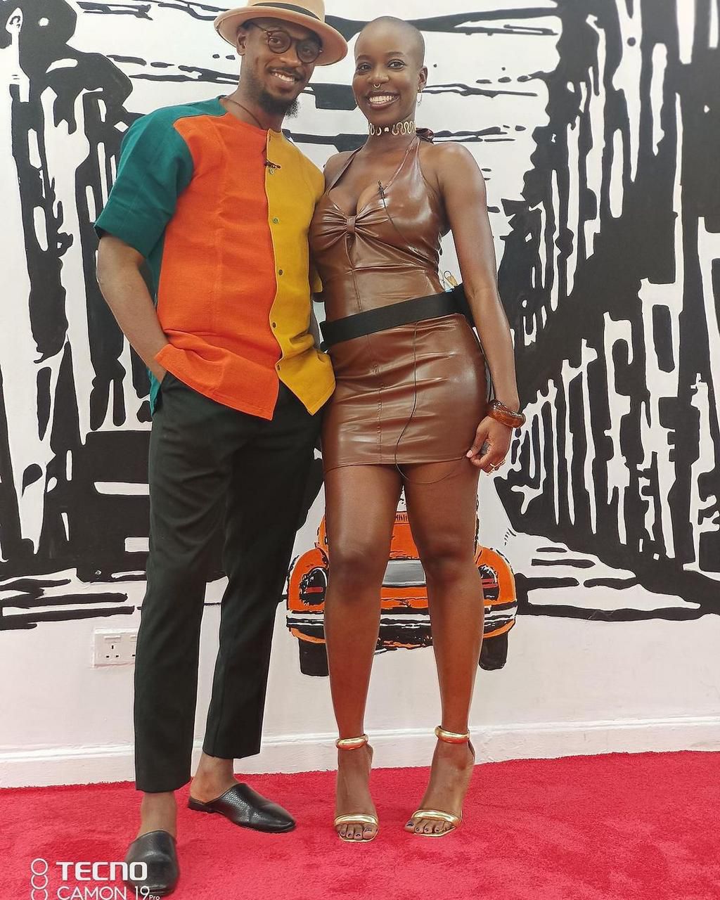 Allysyn and Adekunle before the party [Instagram/Tecno]