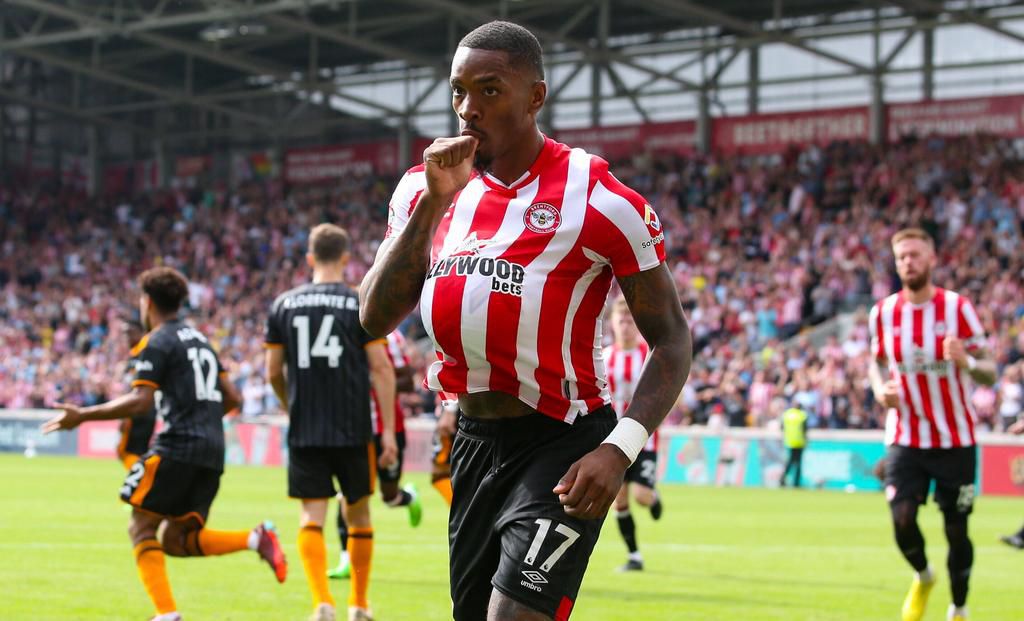 Brentford striker Ivan Toney.
