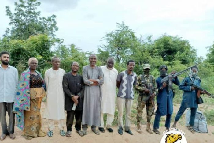 Freed Abuja-Kaduna train passengers. [Twitter:@eonsintelligenc]