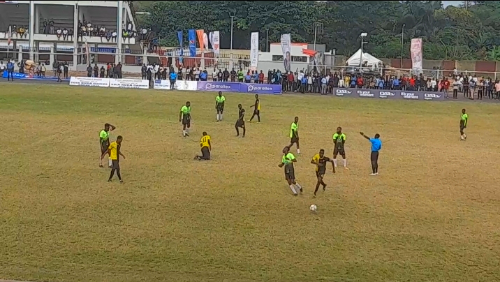 UNILAG and UI during their quarter-final clash earlier today.