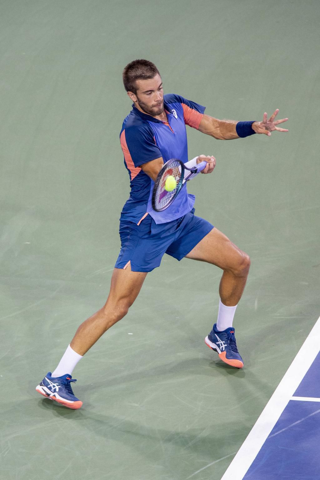 World number 152 Borna Coric of Croatia defeated World number 3 Rafael Nadal of Spain in the first round of the Cincinnati Open