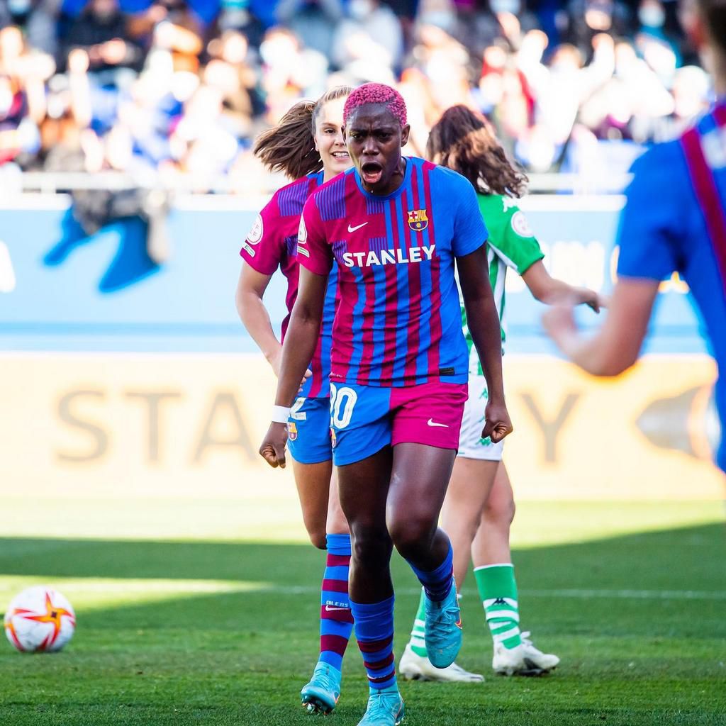 Asisat Oshoala and Toni Payne both score as Barcelona Femeni beat Sevilla 5-1