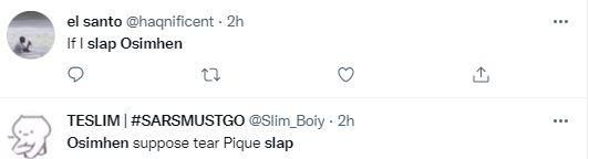 Osimhen and Pique clashed  Barcelona thrash Napoli