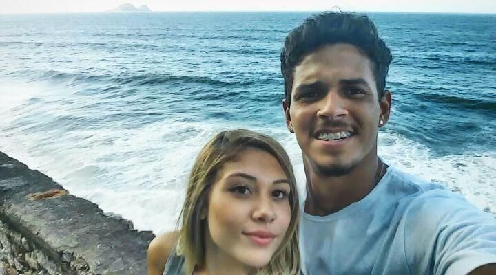 The beautiful Amanda with her husband, Lucas.