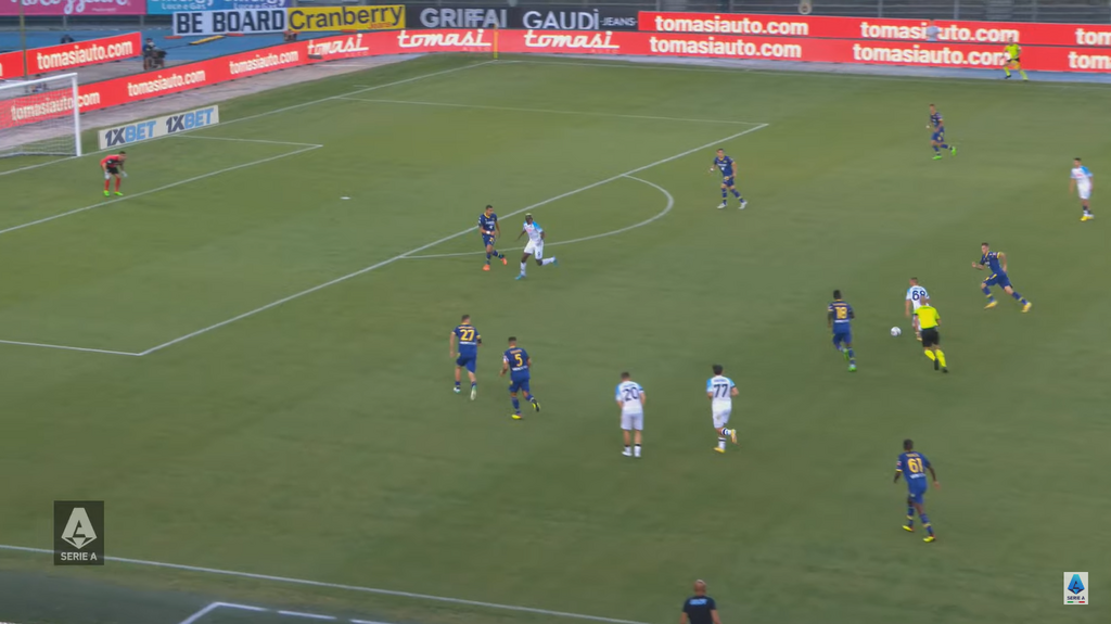 Osimhen displayed intelligent movement to open up the middle for Lobotka to run into and score