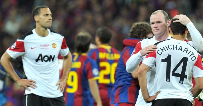 Manchester United lost two Champions League finals in three years to Barcelona