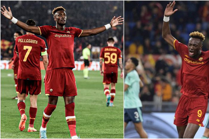 Tammy Abraham sends AS Roma to the ECL final against Leicester City