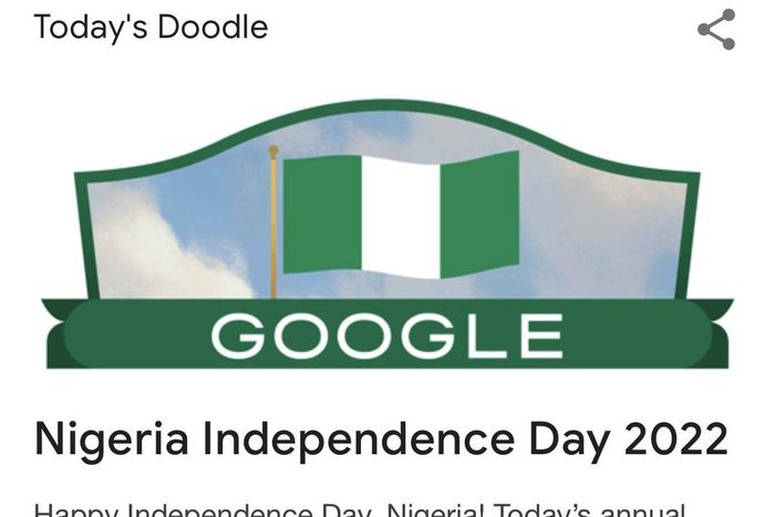 Google celebrates Nigeria’s Independence day with a doodle